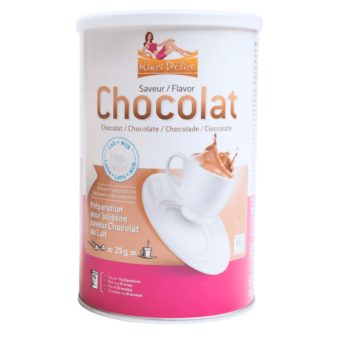 Pot pour 15 boissons hyperprotéinées chocolat au lait - Mincidelice
