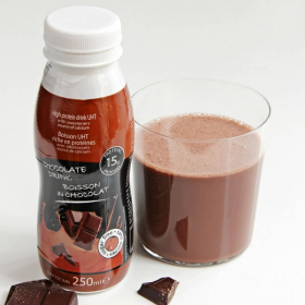 Garrafa bebida proteica UHT 250ml de chocolate SG- Bouteille UHT 250 ml chocolat