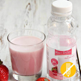 Garrafa batido proteica de morango - Milk-shake fraise SEM GLÚTEN