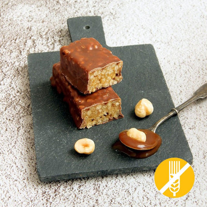 Barre Caramel Croustillant chocolat - Mincidelice