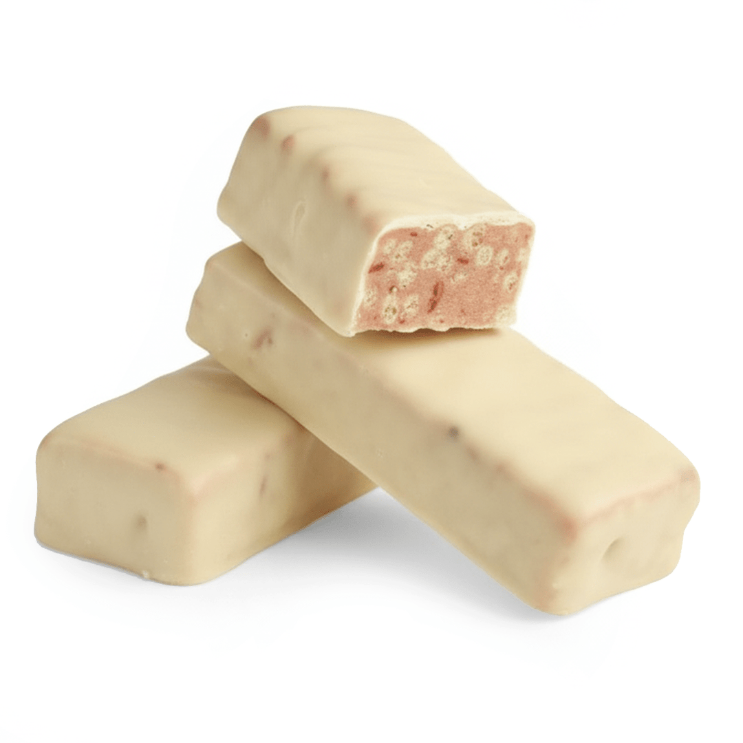 Barre hyperproteinée crunch croustillante à la fraise sans gluten - Mincidelice