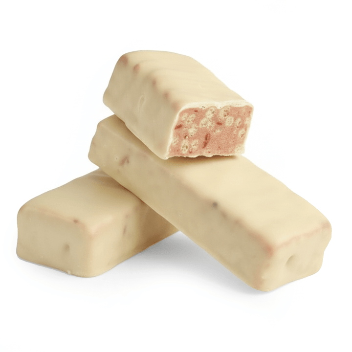 Barre hyperproteinée crunch croustillante à la fraise sans gluten - Mincidelice