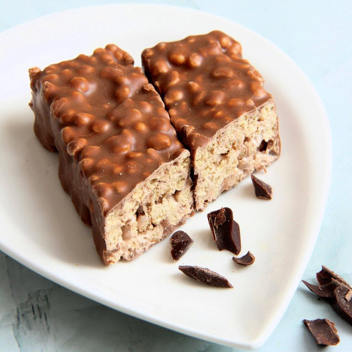 Barre praliné chocolat fluffy - Mincidelice