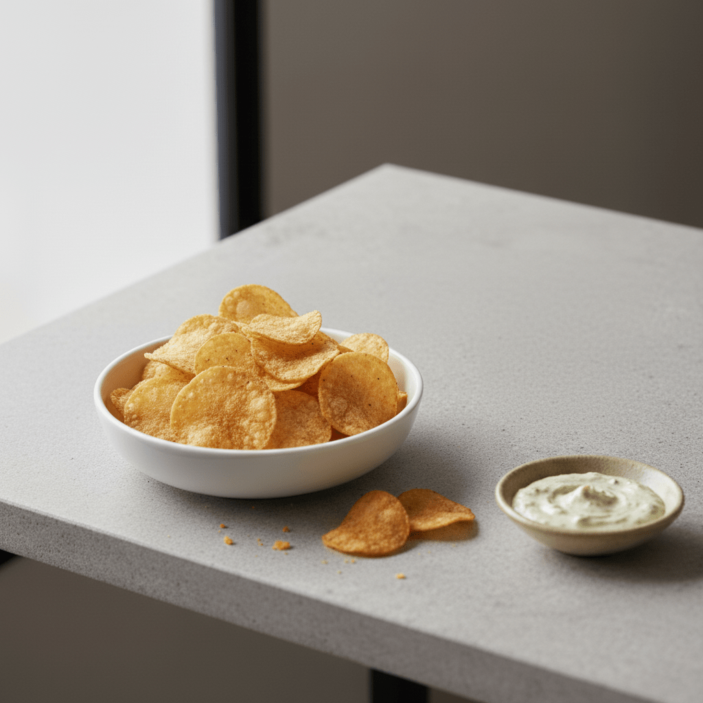 Chips protéinés épicés saveur crème oignons Sans gluten - Mincidelice