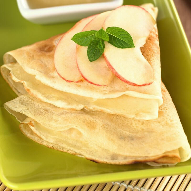 Crêpe pomme caramel - Mincidelice