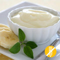 Dessert iperproteico all’aroma di banana senza glutine
