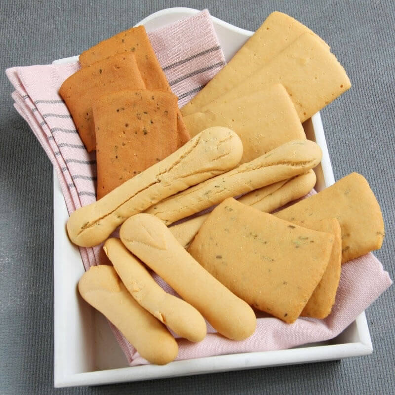 Lot découverte 15 crackers et gressins - Mincidelice