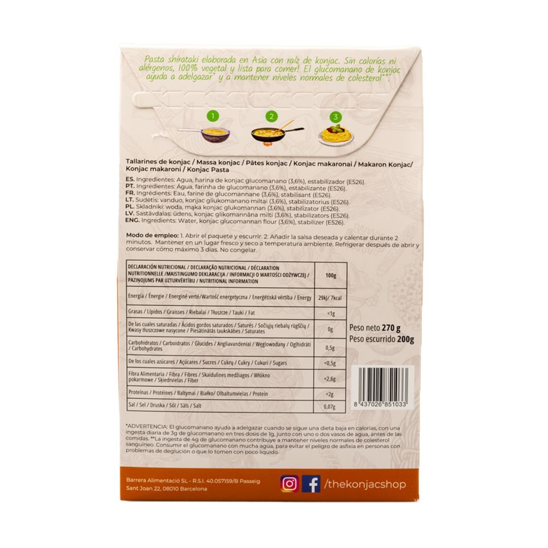 Pâtes à lasagne de konjac 200g - Mincidelice