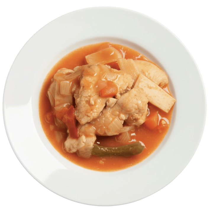 Plat cuisiné hyperprotéiné wok de poulet sauce aigre douce SG - Mincidelice