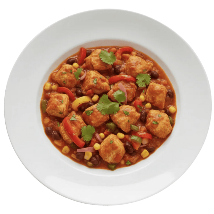 Plat cuisiné poulet à la mexicaine - Mincidelice