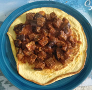 Pizza alle melanzane grigliate e al pomodoro