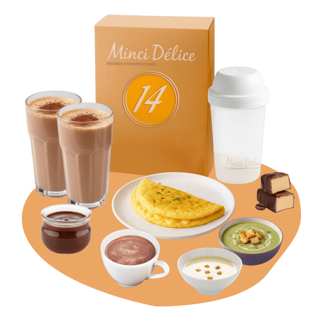 Régime hyperprotéiné 14 jours Boissons chocolat - Mincidelice