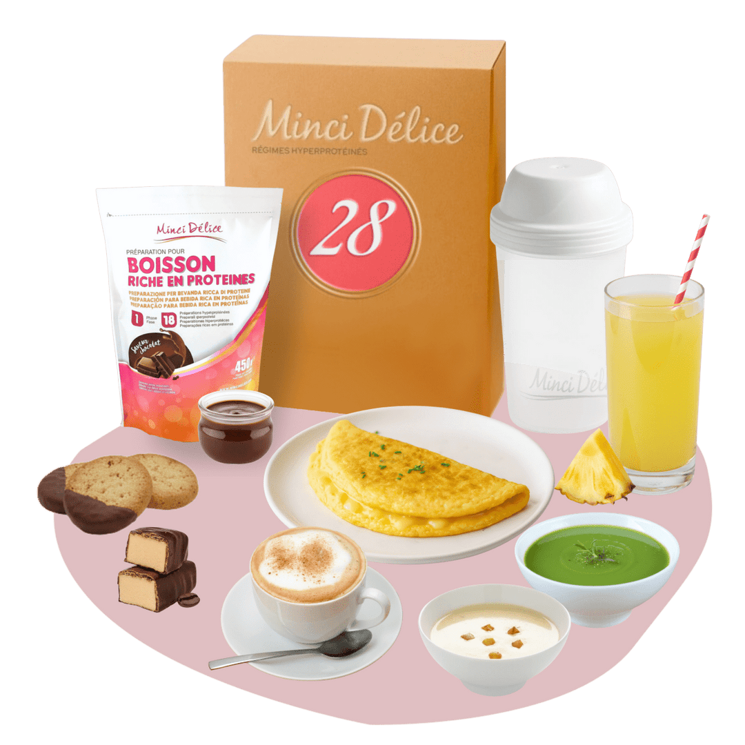 Régime hyperprotéiné 28 jours boissons variées - Mincidelice