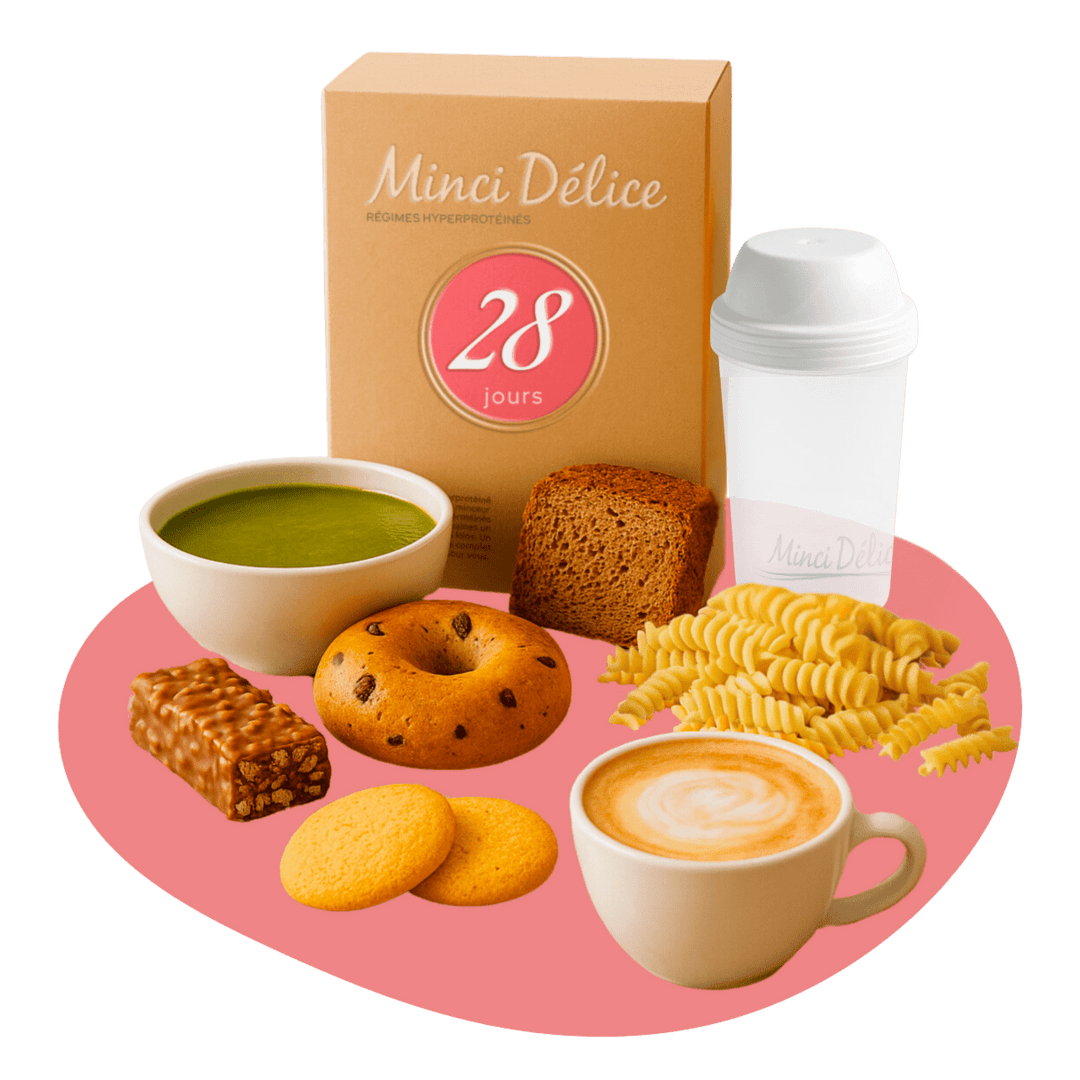 Régime hyperprotéiné 28 jours GOURMAND (jusqu'à - 9kg) - Mincidelice