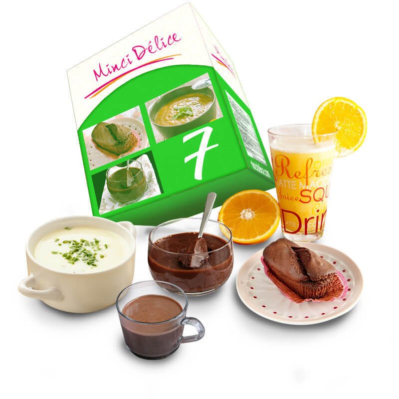 Régime hyperprotéiné 7 jours boissons chocolat - Fast Bundle - Mincidelice