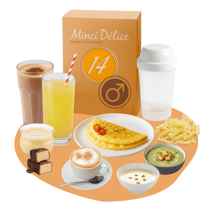 Régime hyperprotéiné homme pour 14 jours - Mincidelice