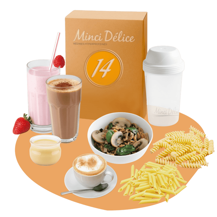 Régime hyperprotéiné pâtes minceur pour 14 jours - Mincidelice