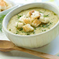 Zuppa di verdure iperproteica e crostini 