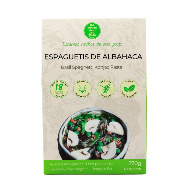 Spaghetti de konjac basilic 200g - Mincidelice