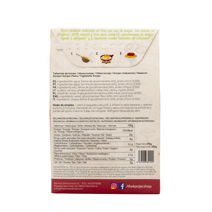 Tallarines de konjac 200g - Mincidelice