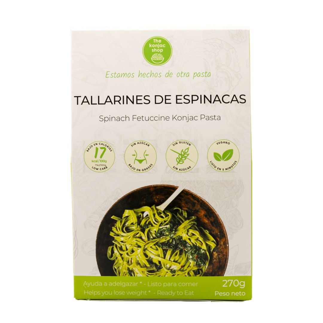 Tallarines de konjac épinards 200g - Mincidelice