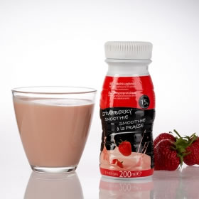 Bottiglia Smoothie UHT fragola - Smoothie UHT 200 ml fraise