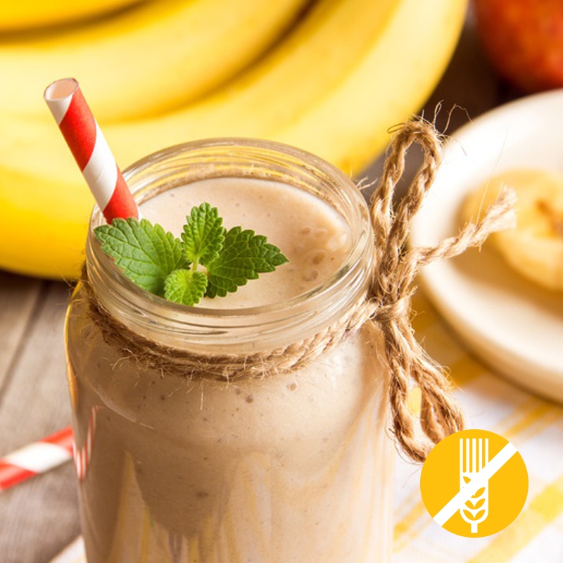 Frappe Iperproteico Alla Banana Senza Glutine Per Dieta Proteica Mincidelice