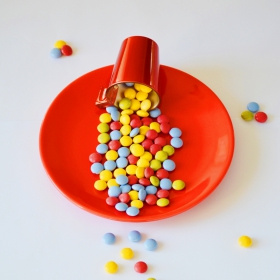 Confetti proteici multicolor al cioccolato 40g - Dragées multicolores au chocolat