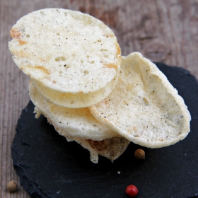 Chips proteiche gusto pepe e sale marino 