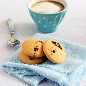 Mini cookie vaniglia con gocce di cioccolato