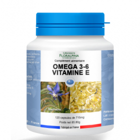 Omega 3/6 Vitamina E 120 capsule da 715 mg integratore alimentare
