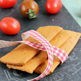 Lote 20 envases crackers proteicos tomate orégano