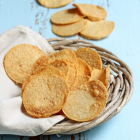 Lote 10 envases de Chips proteicas sabor queso