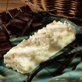 Barretta vaniglia fluffy cioccolato bianco croccante - Barre vanille chocolat blanc fluffy