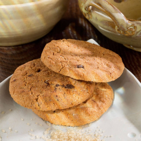 Cookie proteici con gocce di cioccolato - Cookies protéinés aux pépites de chocolat