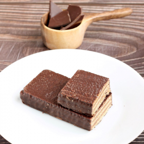 Wafer iperproteico vegano doppio cioccolato