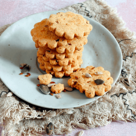 Biscotti iperproteici pomodoro e 3 semi - Biscuits Tomate et 3 Graines