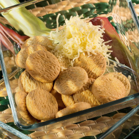 Biscotti salati proteici da aperitivo Prosciutto e Formaggio - Biscuits jambon fromage