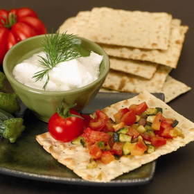 Crackers Erbe Aromatiche Tipo Azzimo - Crackers Fines Herbes Hyperprotéinés type Azyme