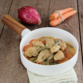 Plato Cocinado Pollo al Estragón con Verduras SG