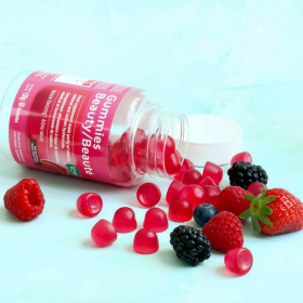 Caramelle Beauty 60 caramelle gommose gusto frutti rossi 