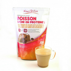 Boisson hyperprotéinée cappuccino maxi sachet 450g 18 portions