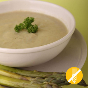 Sopa de espargos rica em proteínas - Velouté d'asperges SEM GLÚTEN