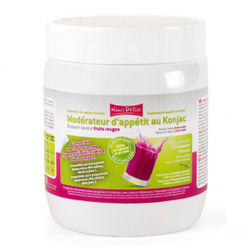 Boisson modératrice d'appétit au konjac saveur fruits rouges