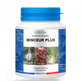 Minceur plus 120 gélules de 520 mg complément alimentaire