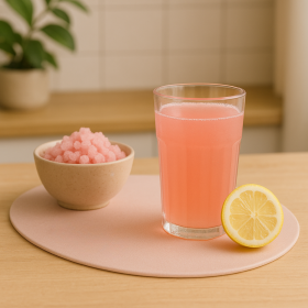 Bevanda pink lemonade proteine collagene