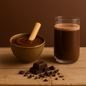 Bevanda iperproteica al gusto di gianduia